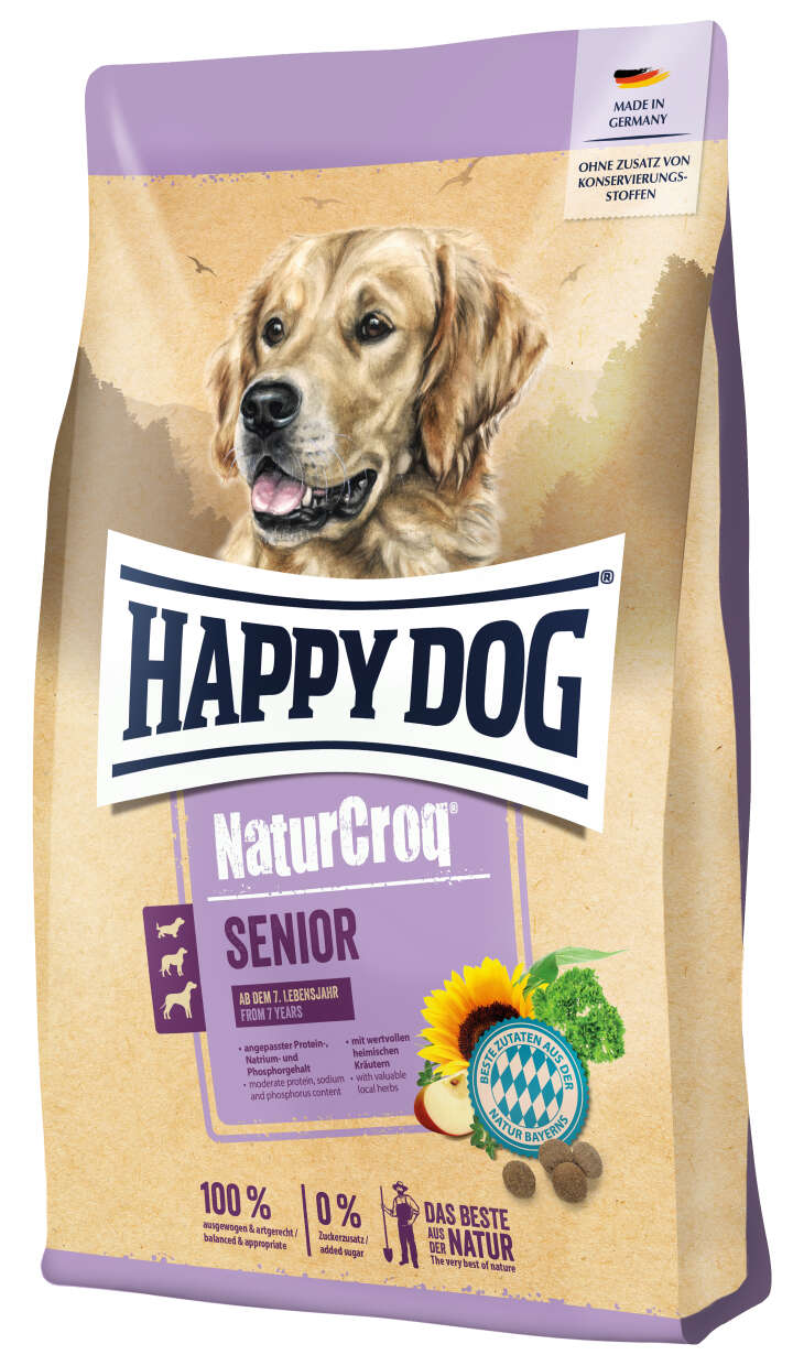 HAPPY DOG Hunde-Trockenfutter NaturCroq Senior